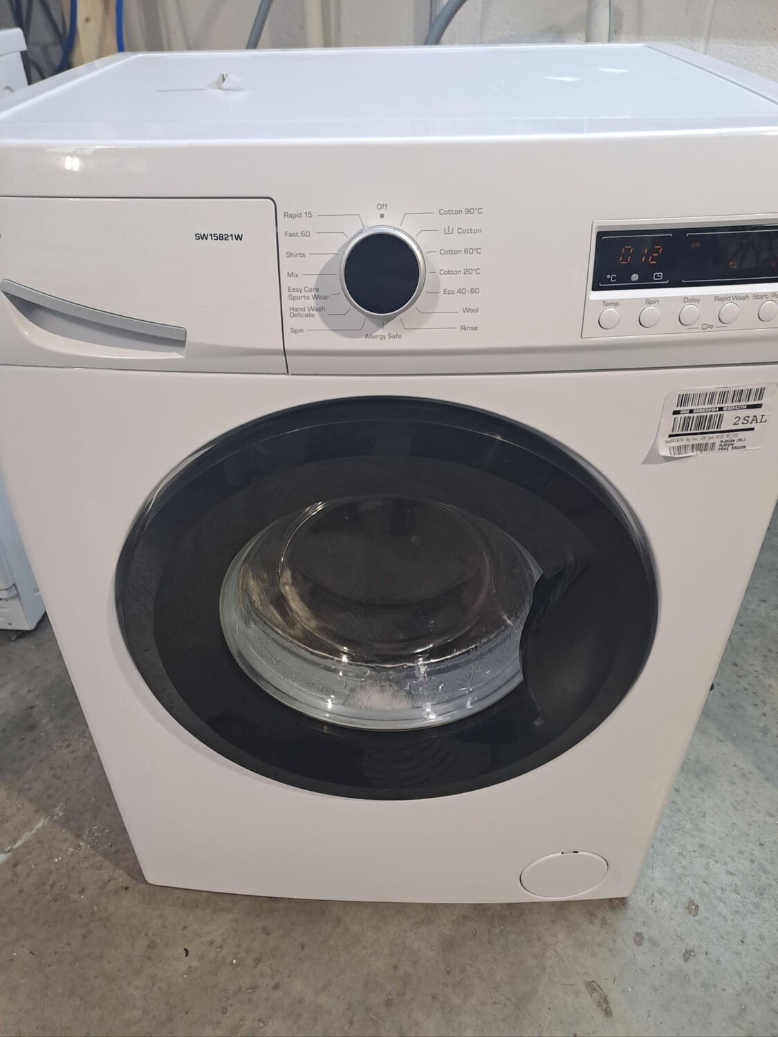 Swan SW15821W 7kg Load, 1200 Spin Washing Machine - White - New Graded + 1 Year Guarantee. This item is located at our Whitby Road Shop