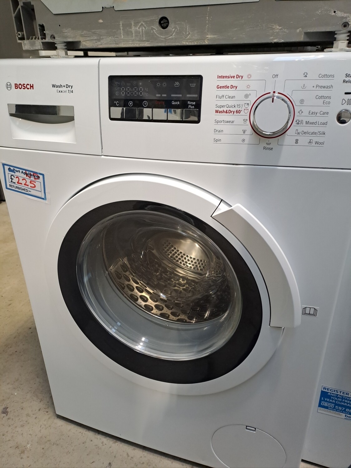 Bosch WVH28360GB 7kg+4kg Load 1400 Spin Washing Machine Washer Dryer - White - Refurbished - 6 Month Guarantee