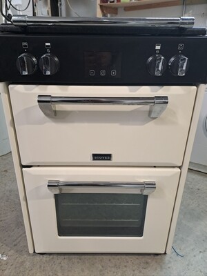 Stoves RICH600EI 60cm Electric cooker Twin Cavity Double Oven Induction Hob - Cream - Refurbished + 6 month guarantee 