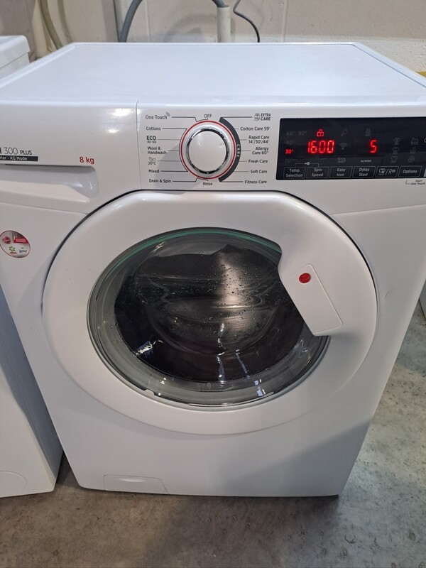 Hoover H3W68TME80 HWash 8kg Load 1600 Spin Washing Machine White New