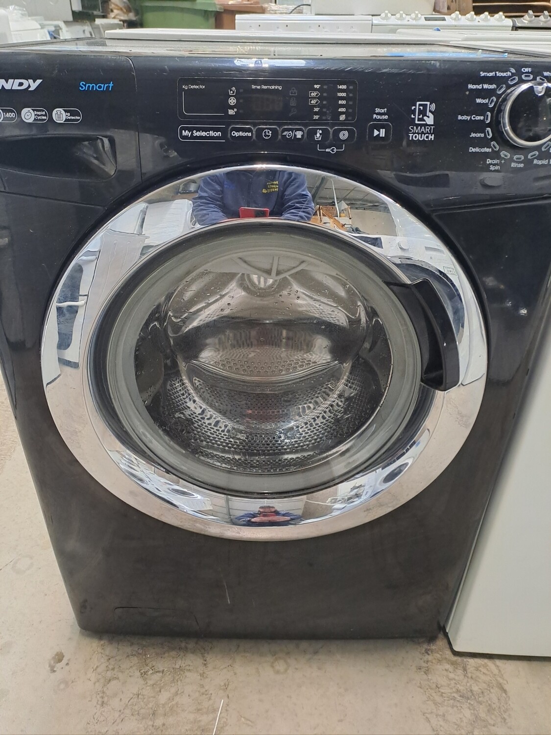 Candy GVS1410DC3B/1.80 8kg 1400 Spin Washing Machine Black Refurbished 6 Months Guarantee