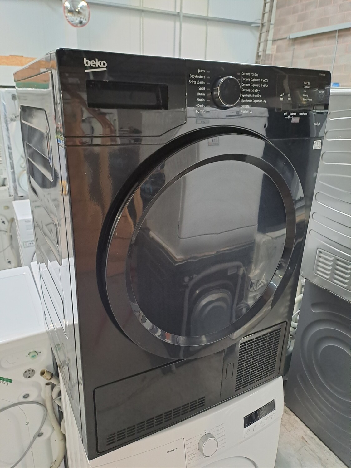 Beko DCX8100B 8kg Condenser Dryer Black Refurbished 6 Months Guarantee 
