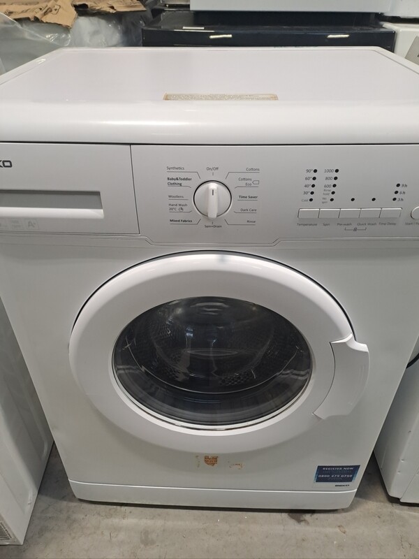 Beko WM5102W 5kg Load 1000 Spin Washing Machine White This item is