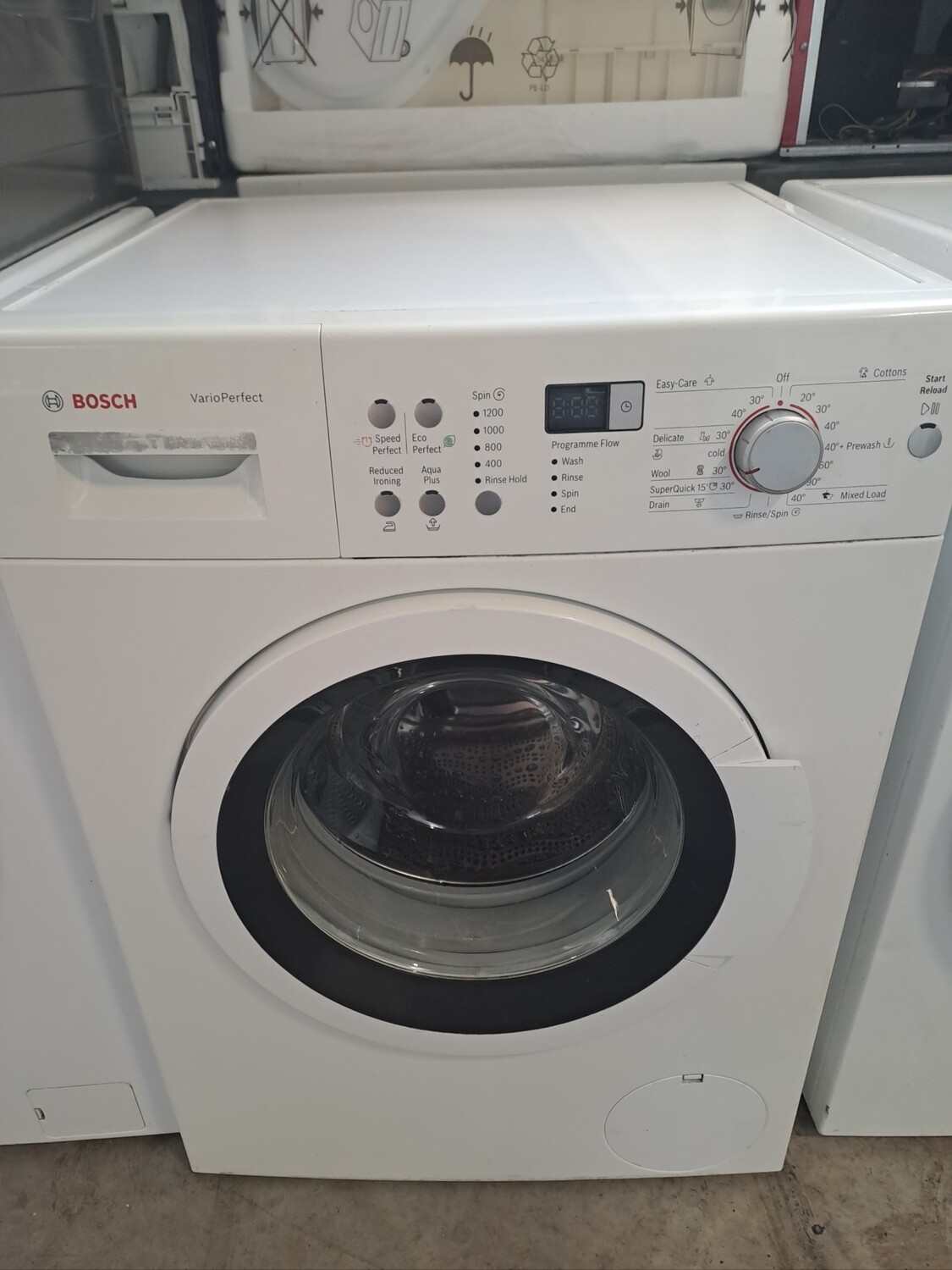 Bosch WAQ243D0GB/01  Varioperfect 8kg Load 1200 Spin Washing Machine - White - Refurbished - 6 Month Guarantee