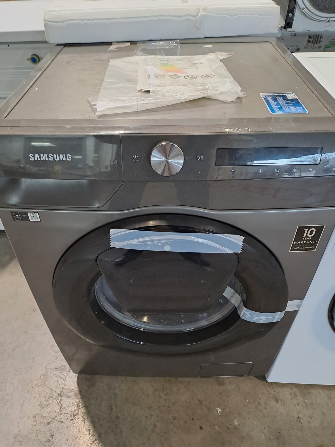 Samsung WW90T554DAN 9kg Load, 1400 Spin Washing Machine - Grey - New Graded + 1 Year Guarantee