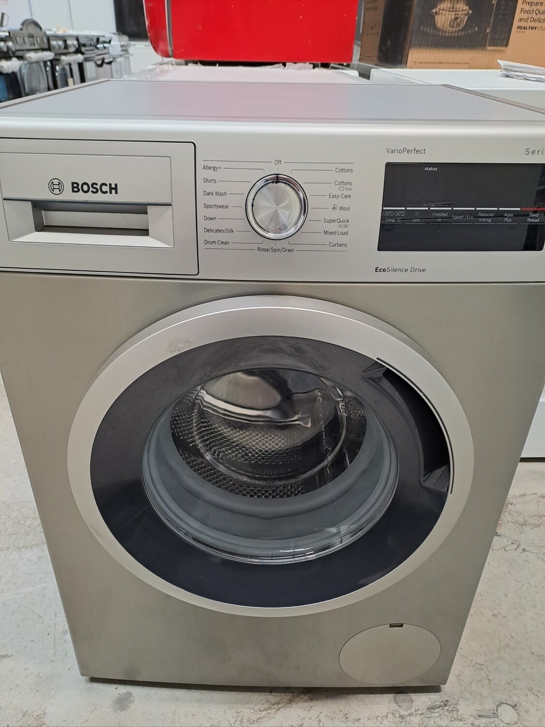 Bosch Serie 4 WAN282X0GB/24 8kg Load, 1400 Spin Washing Machine - Stainless Silver-- 6 Month Guarantee