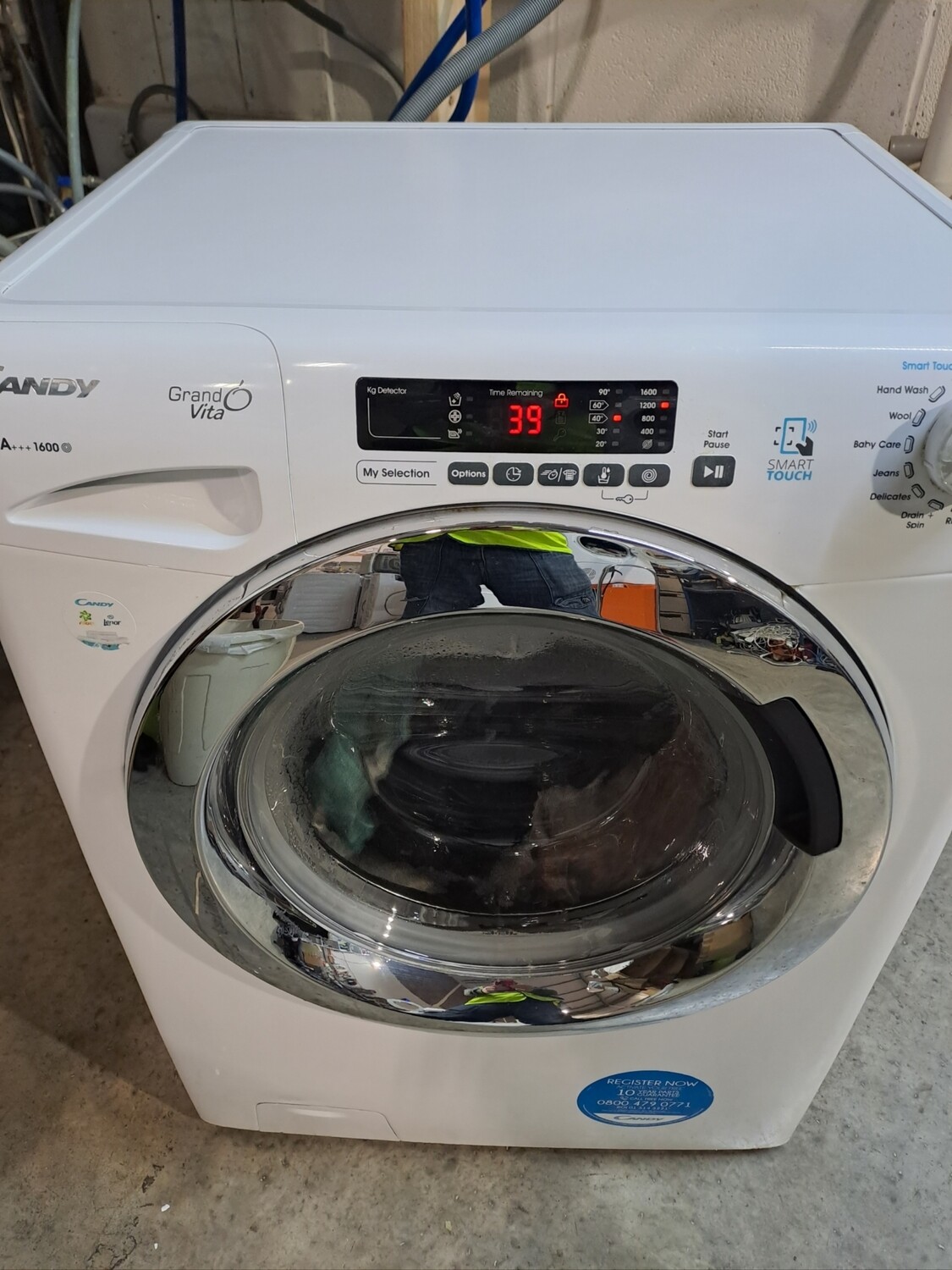 Candy A+++ GVS1690C3-80 9kg 1600 Spin Washing Machine Refurbished + 6 Months Guarantee. This item is located in our Whitby Road 
