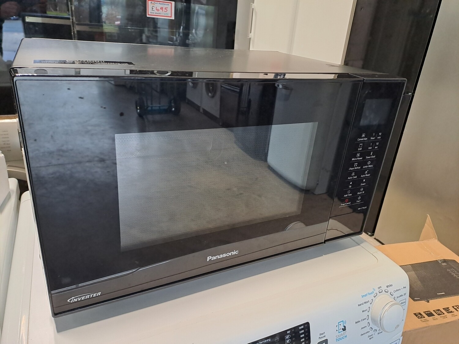 Panasonic NN-CT56JB Microwave Convection Oven & Grill Ceramic 1000w 27 Litre - Black - New Graded - 6 Month Guarantee. This item is located in our Whitby Road Shop 