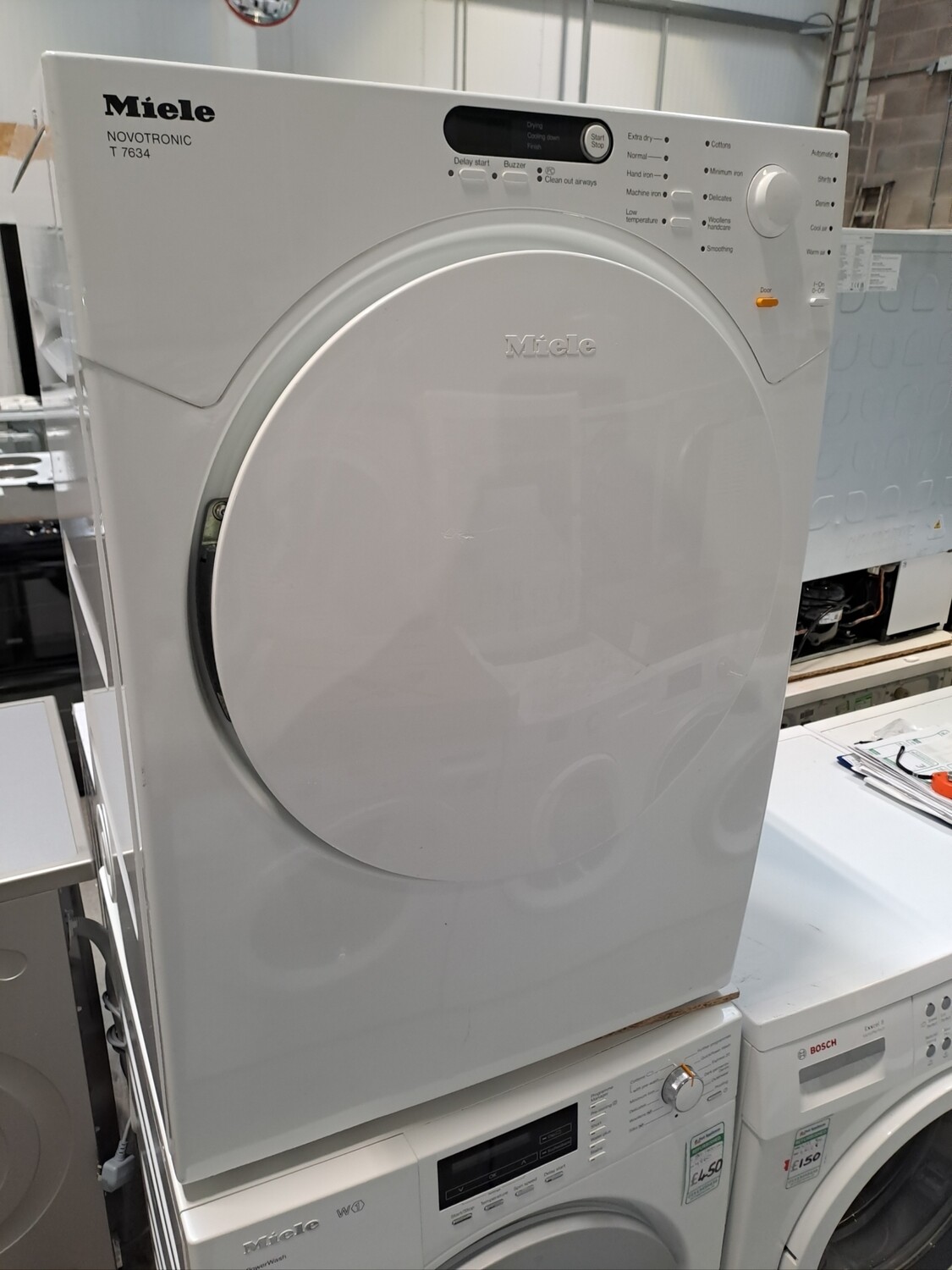 Miele T7634 Vented Dryer 6kg White Refurbished 6 Months Guarantee