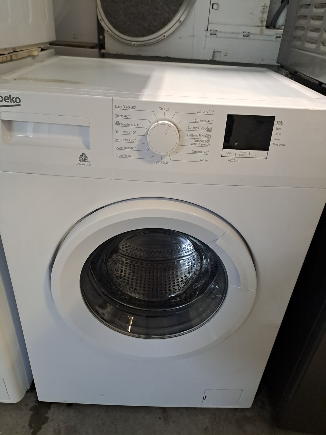 Beko WTB720E1W 7kg Load 1200 Spin Washing Machine - White - Refurbished - 6 Month Guarantee. This item is located in our Whitby Road Shop 