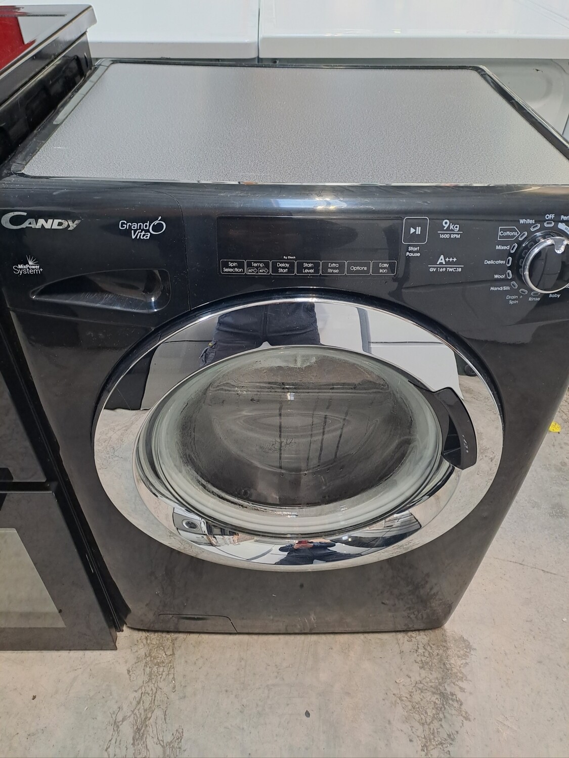 Candy A+++ GV169TWC3B 9kg 1600 Spin Washing Machine Black