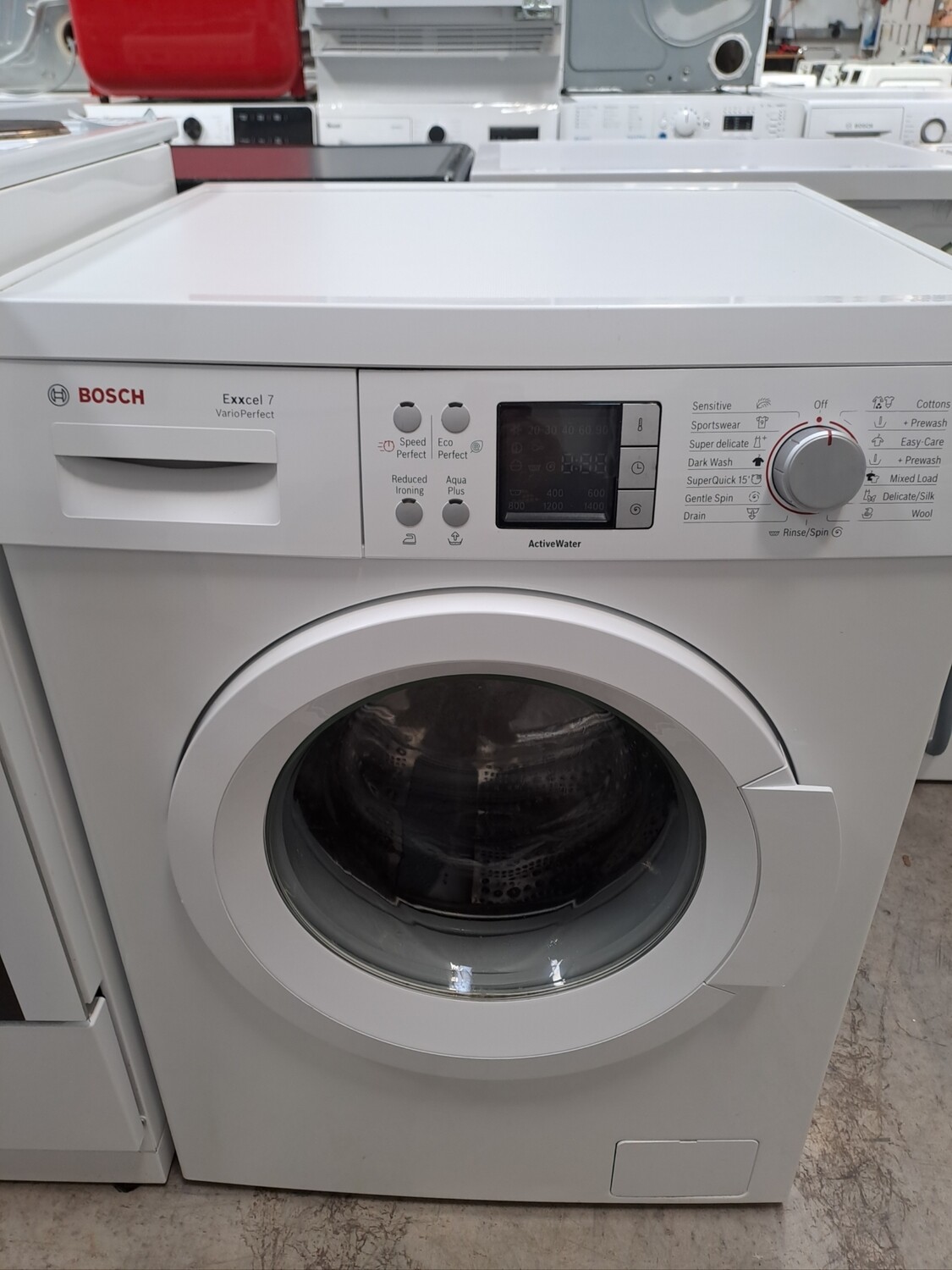 Bosch WAQ28460GB.06 Exxcel 7 Varioperfect 7kg Load 1400 Spin Washing Machine - White - Refurbished - 6 Month Guarantee. This item is located in our Whitby Road Shop 