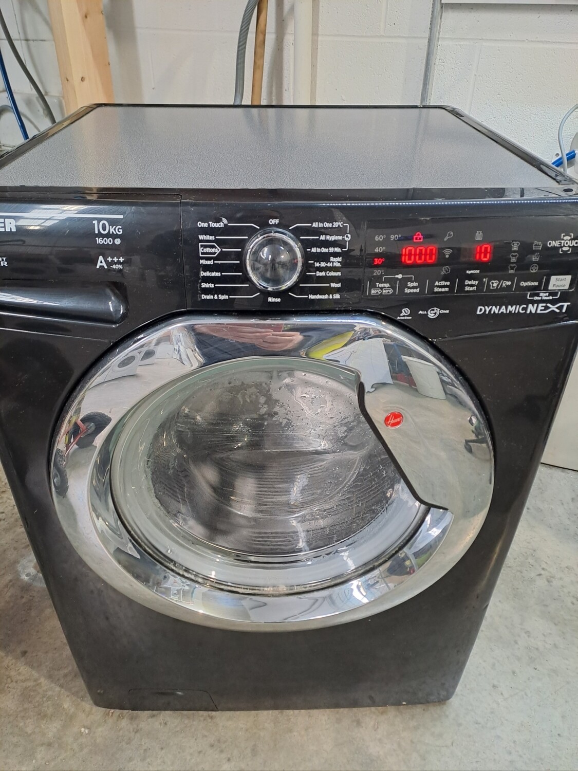 Hoover DXOA610AHFN7B A+++ 10kg Load, 1600 Spin Washing Machine - Black - Refurbished - 6 Month Guarantee