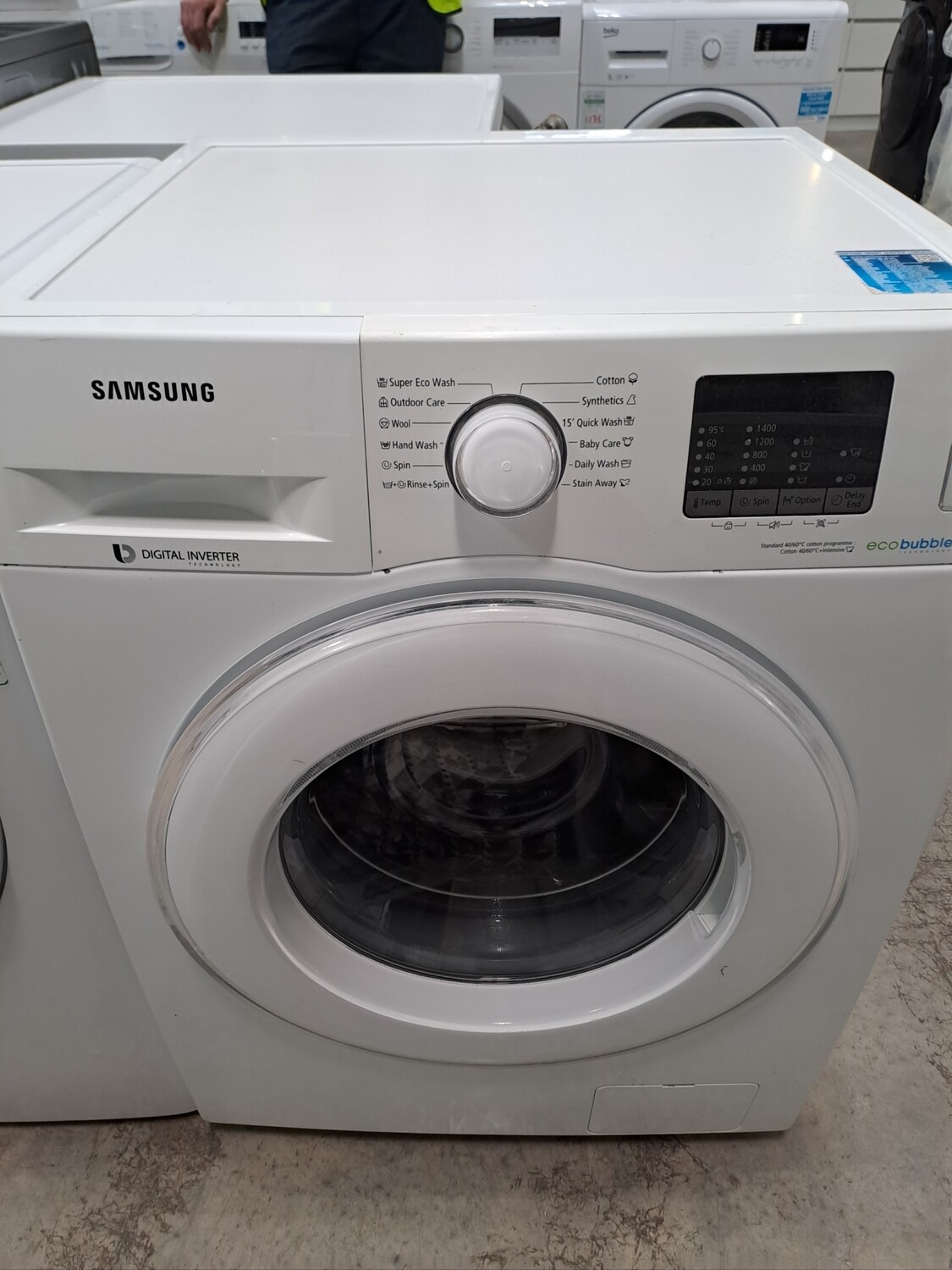 Samsung WF80F5E2W4W 8kg Load, 1400 Spin Washing Machine - White - Refurbished - 6 Month Guarantee