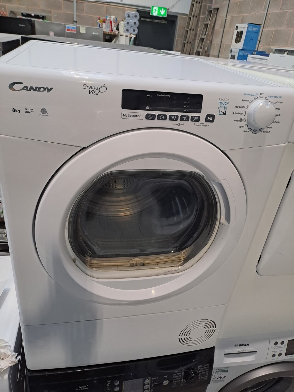 Candy GVSC8DG-80 8kg Condenser Dryer White Refurbished 6 Months Guarantee 