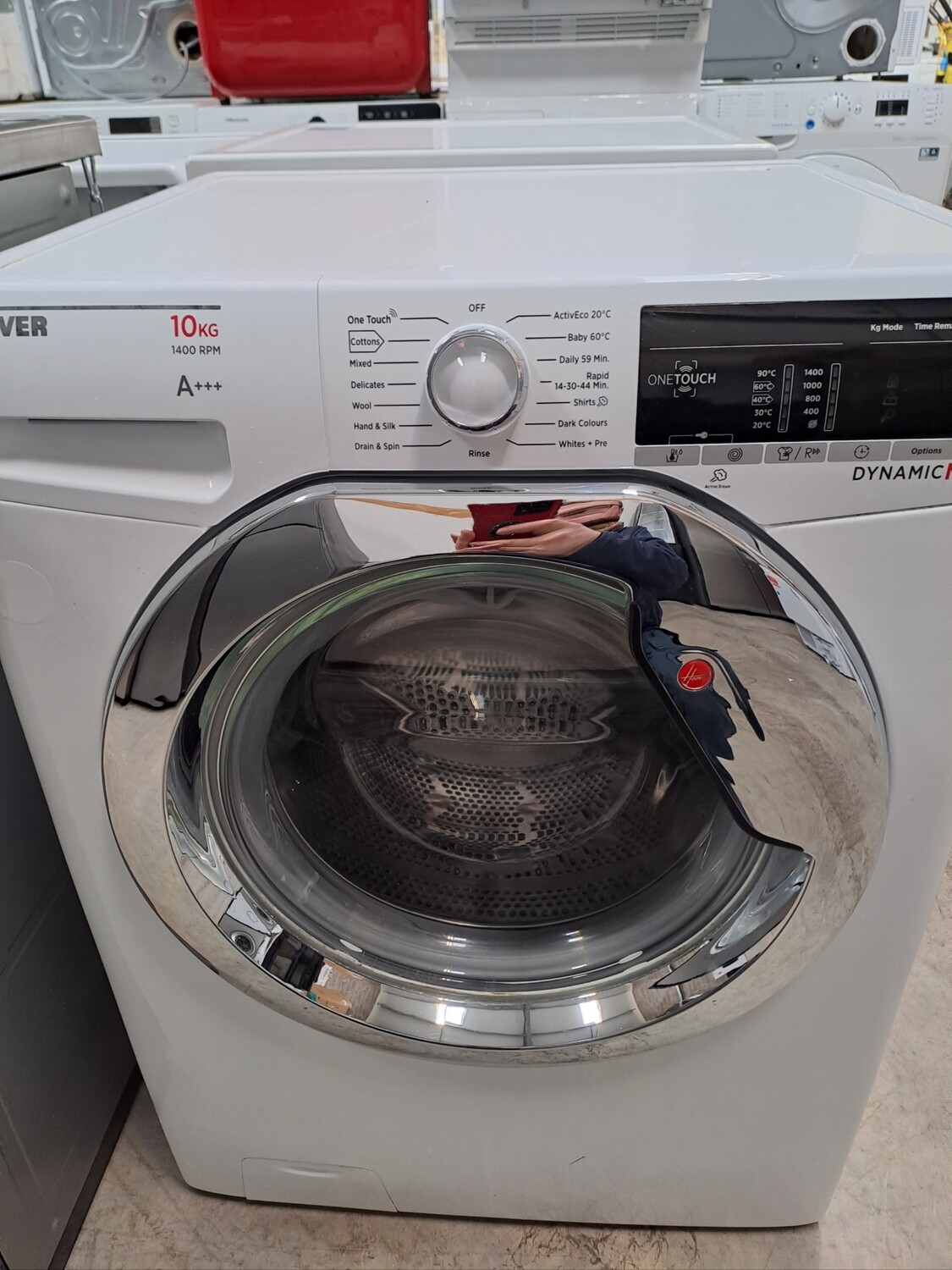 Hoover DXOA410C3/1-80 A+++ 10kg Load, 1400 Spin Washing Machine - White - Refurbished - 6 Month Guarantee
