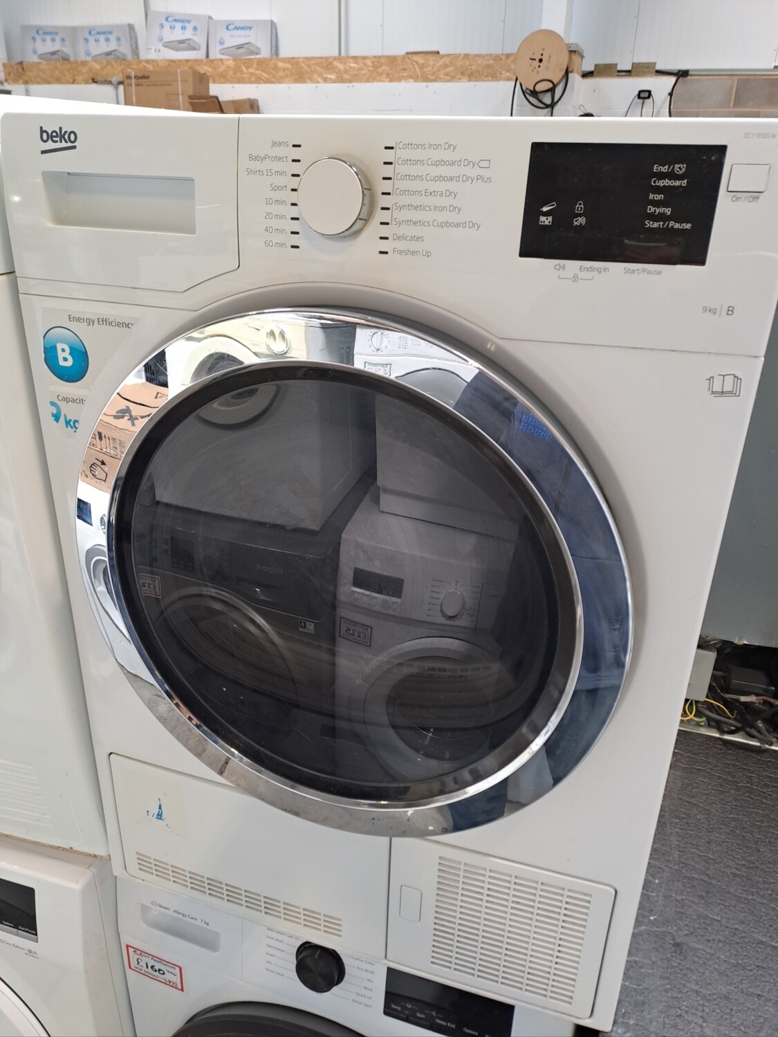Beko DCY9316W 9kg Condenser Dryer White Refurbished 6 Months Guarantee 