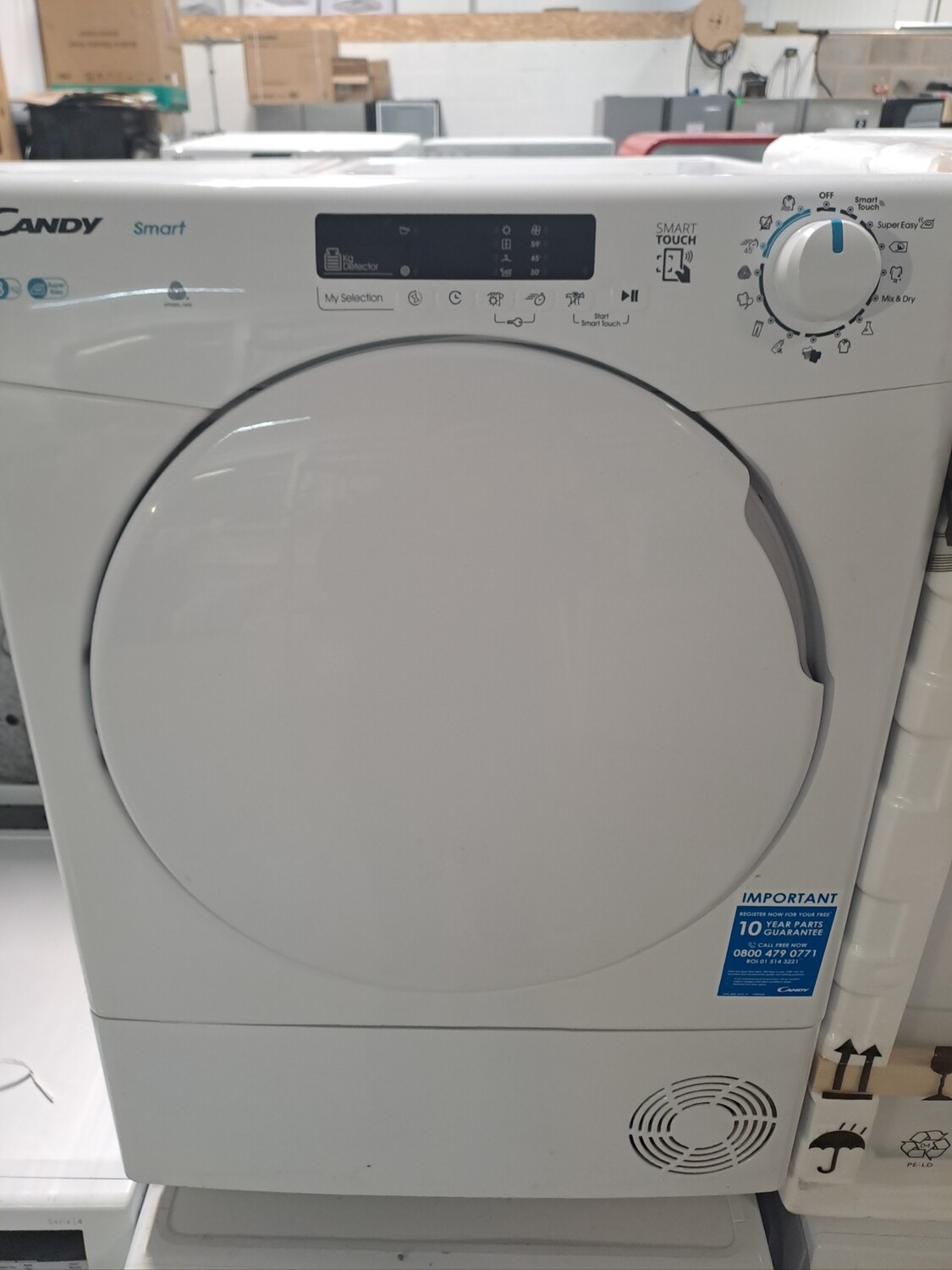 Candy CSEC8DF-80 8kg Condenser Dryer H85 W60 White Refurbished 6 Months Guarantee 