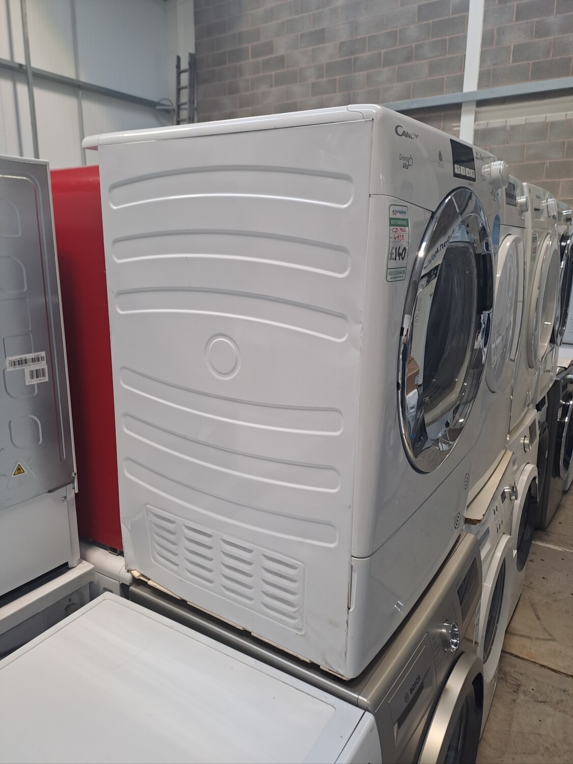 Candy GVCD91CB 9kg Condenser Dryer White Refurbished 6 Months Guarantee 