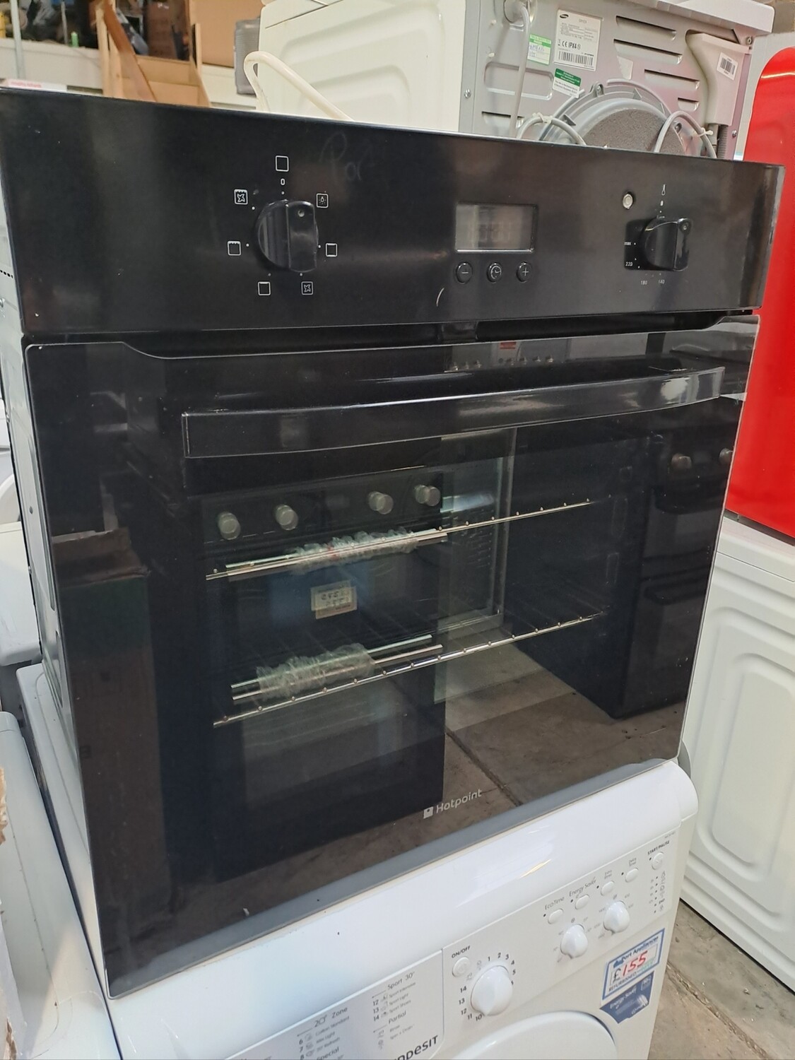 Hotpoint Forno SH53K Built in 60cm Single Fan Oven - Black - Refurbished 6 Month Guarantee 