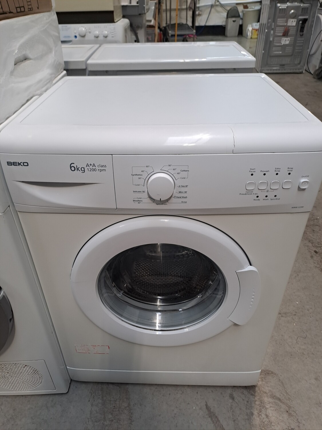Beko WM6123W 6kg Load 1200 Spin Washing Machine - White - Refurbished - 3 Month Guarantee