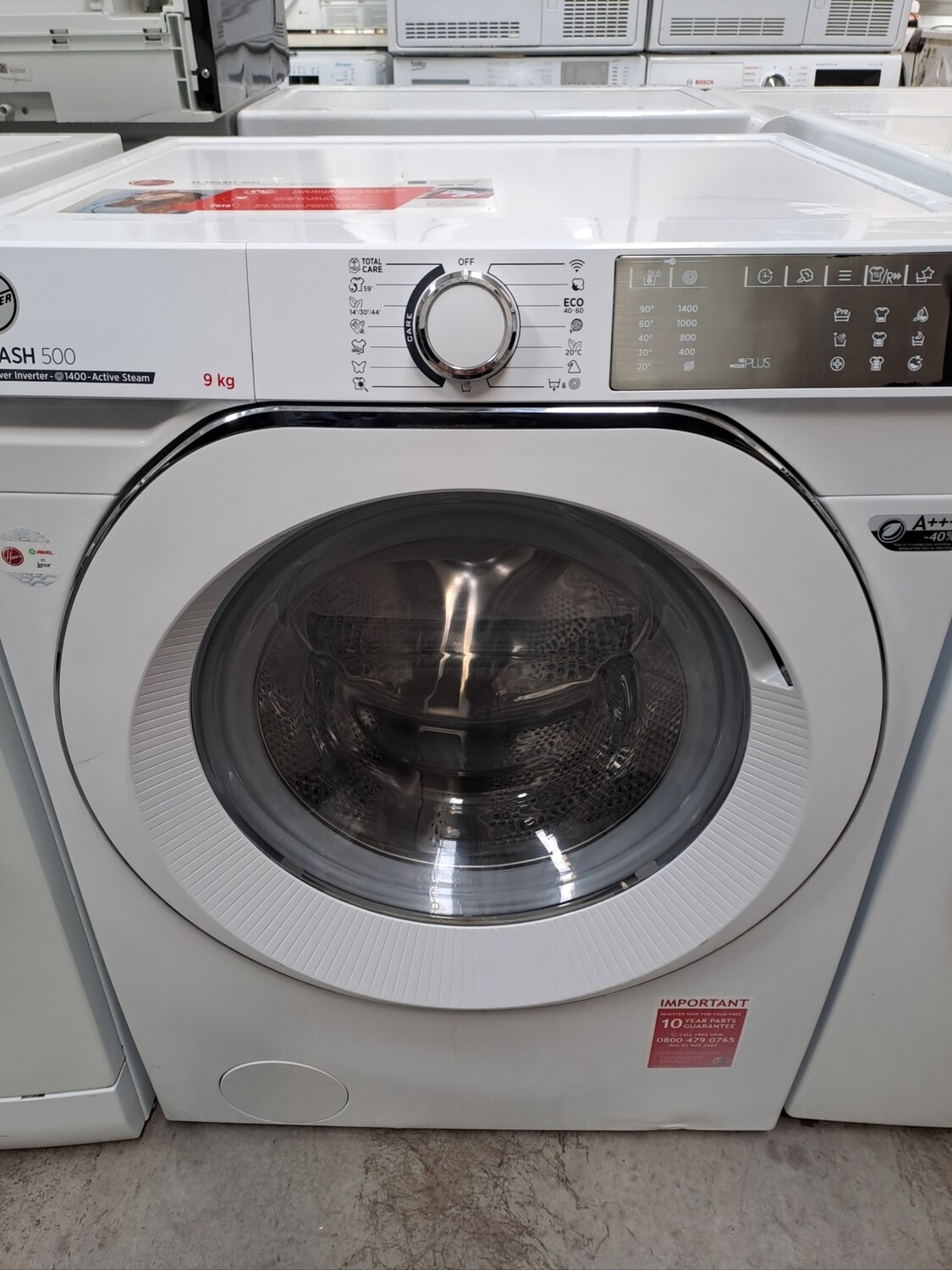 Hoover HWB49AMC/1-80 H-Wash 9kg 1400 Spin Washing Machine - White - Refurbished + 6 Month Guarantee. This item is located in our Whitby Road Shop 