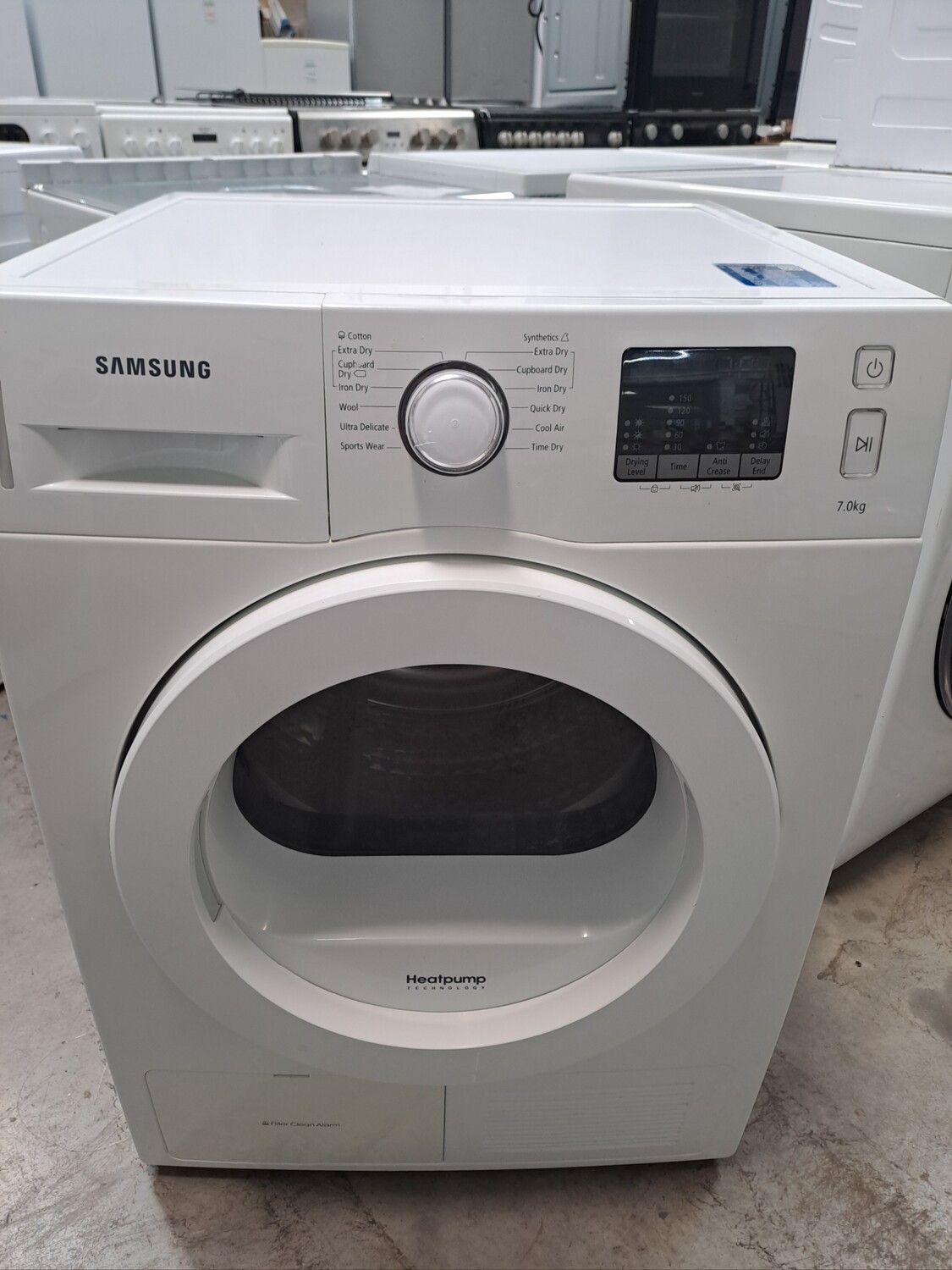 Samsung DV70F5E0HGW/EU01 7kg Heat Pump Energy Saving Condenser Dryer White 