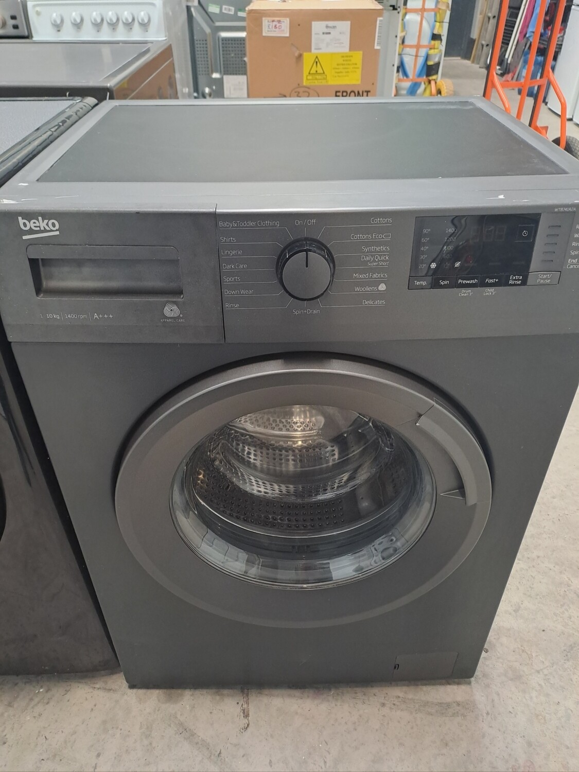 Beko WTB741R2A 7kg Load 1400 Spin Washing Machine Grey