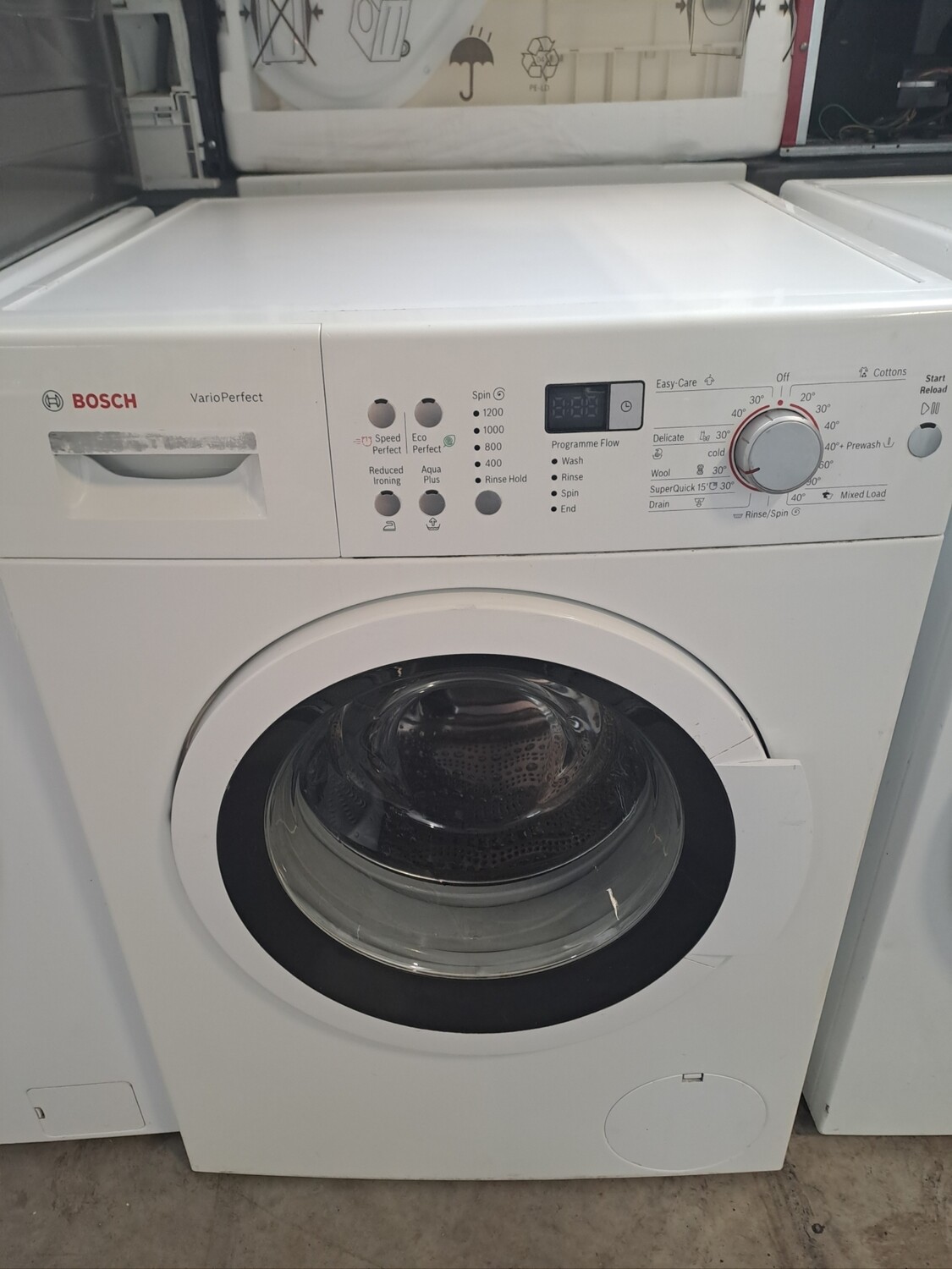 Bosch WAQ243D0GB/01 Varioperfect 8kg Load 1200 Spin Washing Machine White