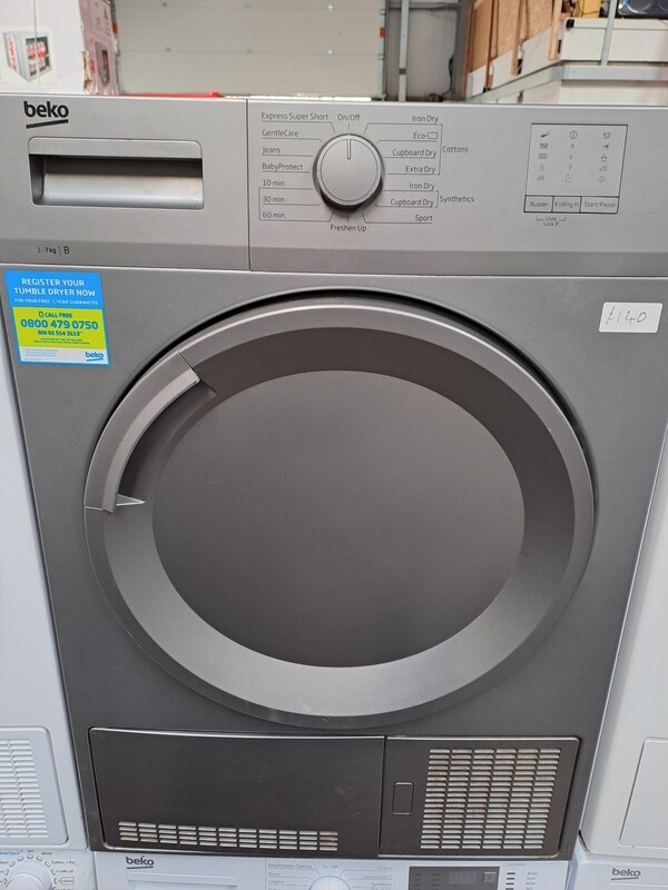 Beko DTGC7000S 7kg Condenser Dryer Silver Grey