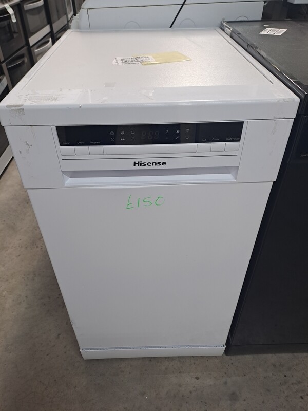 Hisense HS520E40WUK 45cm Freestanding Slimline Dishwasher White New Graded