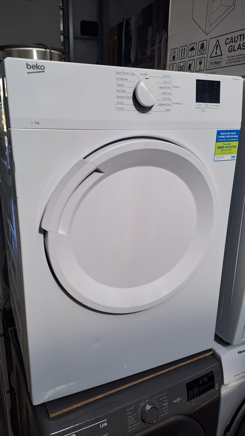 Beko DTLV70041W 7Kg Vented Dryer White