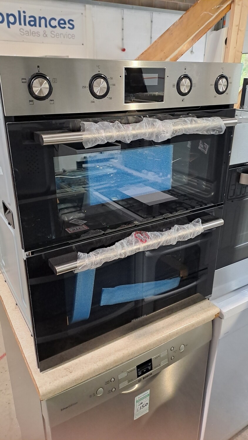 Hisense BID79222CXUK Built in Double Oven Fan Oven Stainless Steel Brand New w60 h70