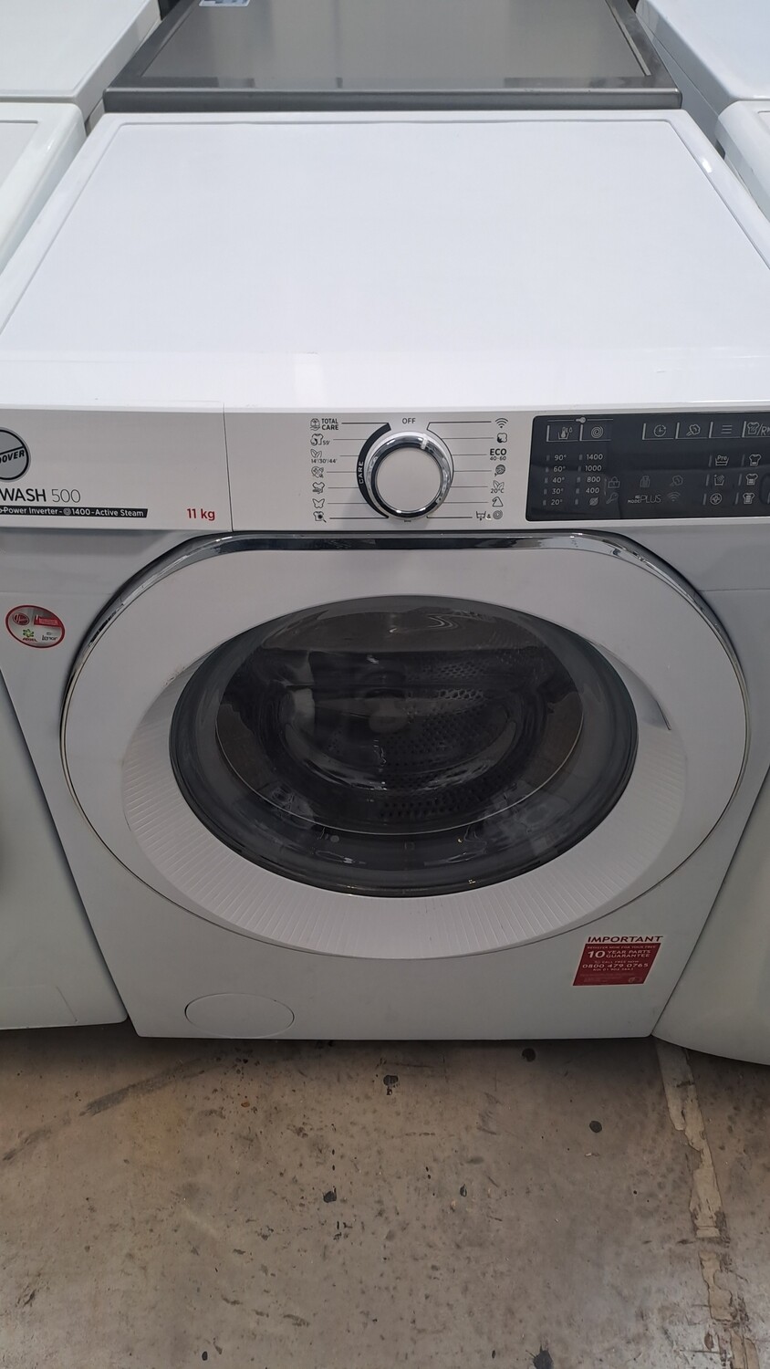 Hoover 11kg Load 1400 Spin Washing Machine White In Whitby Road Shop