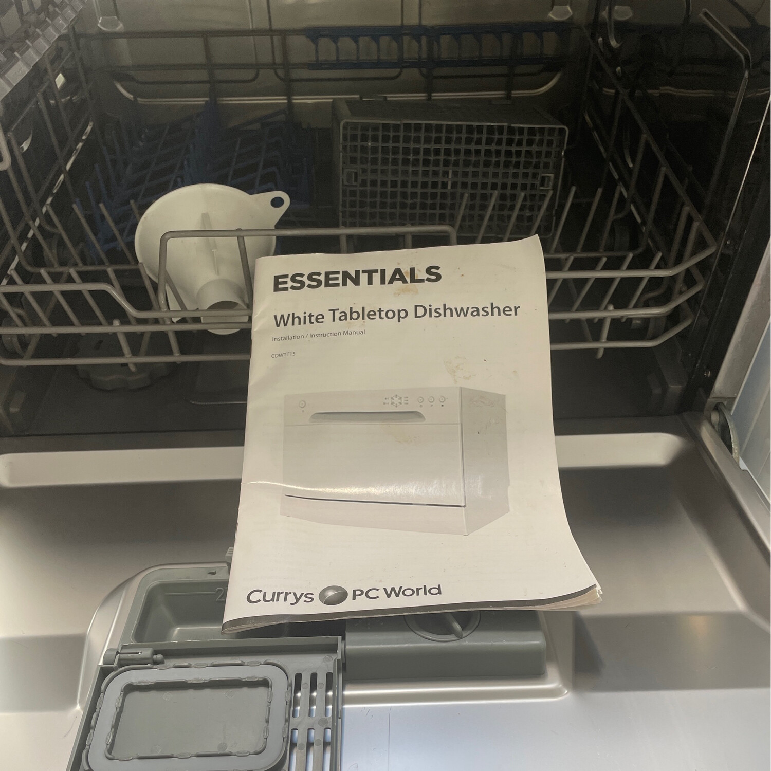 Essentials Tabletop Dishwasher Dishwasher White