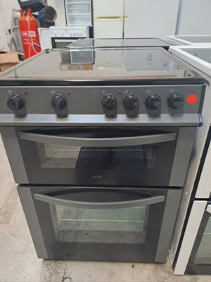 Logik 60cm Electric cooker Twin Cavity Grey. This item is located in our Whitby Road Shop