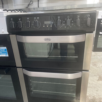 Belling FSE60DOP 60cm Electric cooker Twin Cavity Ceramic Hob Black This item is in our Unit