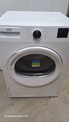 Beko DTLCE80121W 8Kg Condenser Dryer White New Graded
