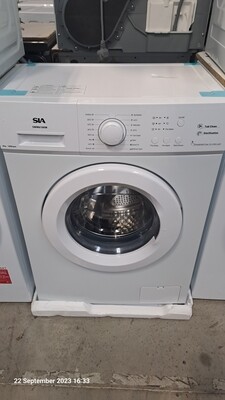 SIA 6kg Load 1000 Spin Washing Machine White New