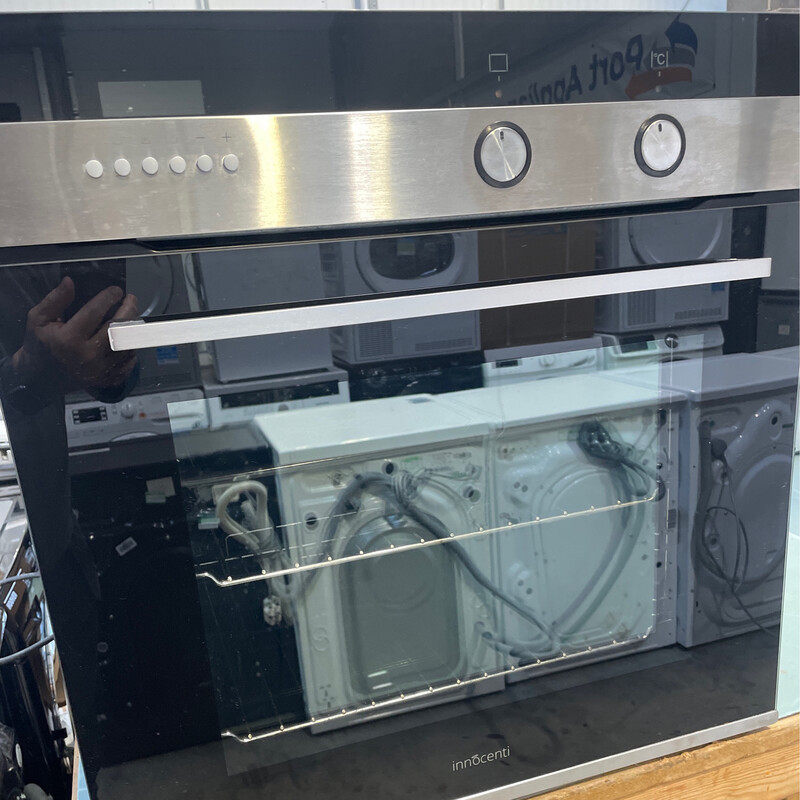 LOGIK lbmfmx21 Built in single cooker Fan Oven Silver Stainless New Graded