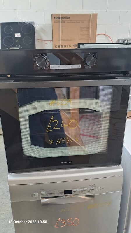 Hisense BI62211PB Built in 60cm single oven Fan Oven A+ - Black Brand New RRP299
