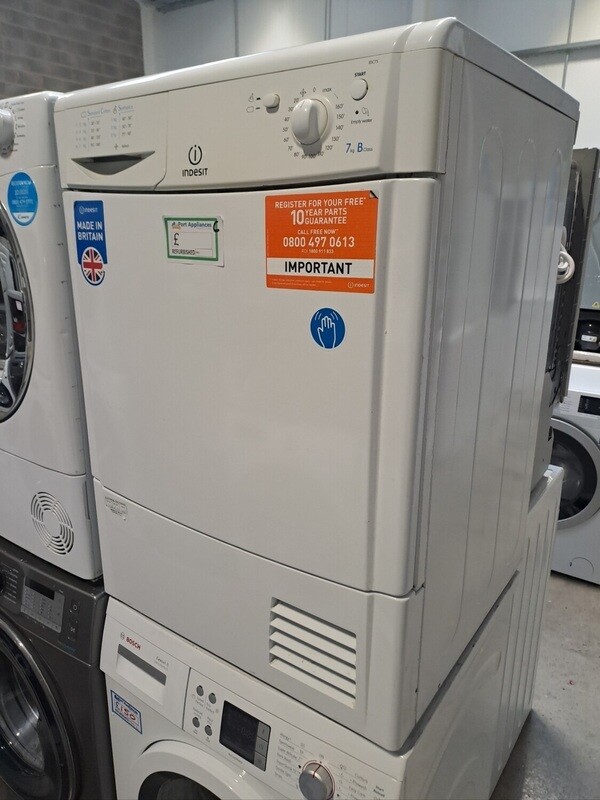 Indesit IDC75 7kg Condenser Dryer White