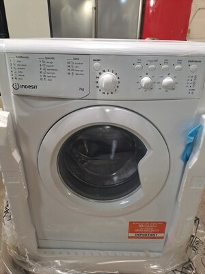 Indesit IWC71252 7kg Load 1200 Spin Washing Machine White Brand New 10 Year Parts W59.5cm D51.7cm H85cm