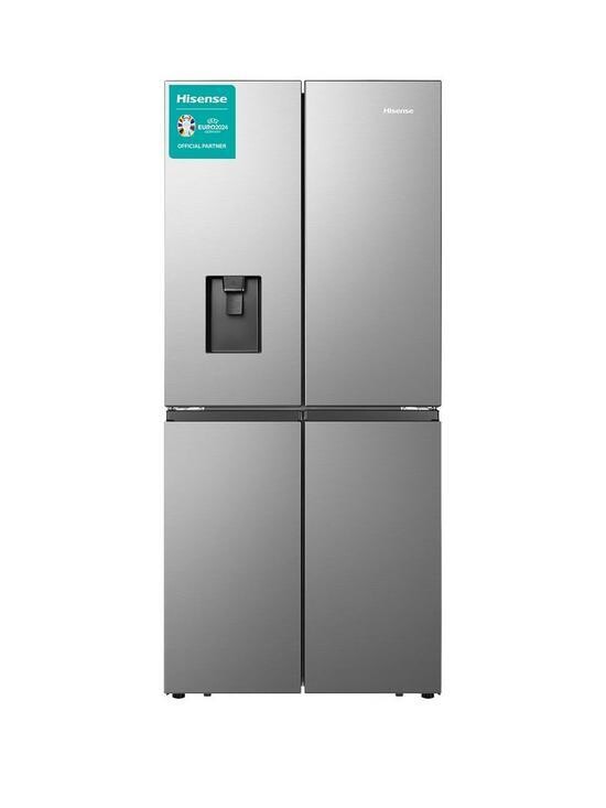 Hisense
RQ560N4WCE 79cm Wide Total Non-Frost American Style Multi-Door Fridge Freezer with Water Dispenser - Stainless Steel Look - Brand New
