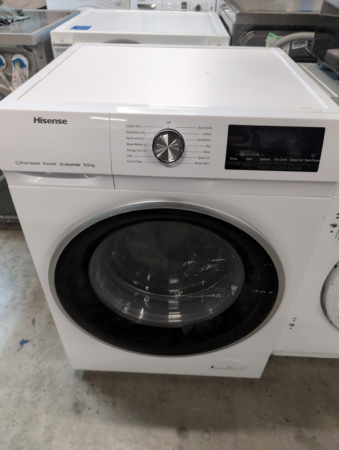 Hisense WDQA9014EVJM Washer Dryer 9Kg 6Kg 1400 Spin White