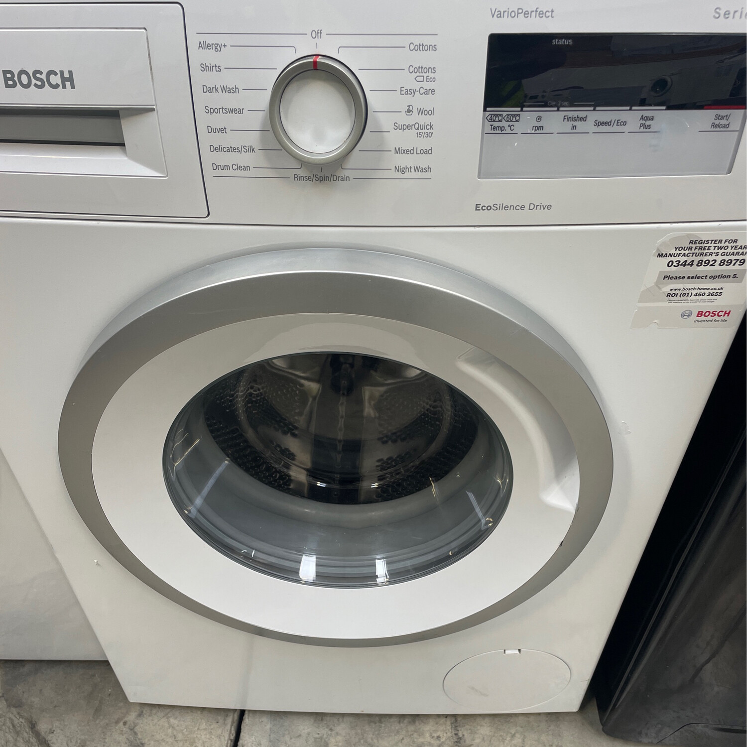 Bosch Serie 4 WAN24100GB 8kg Load 1400 Spin Washing Machine White 