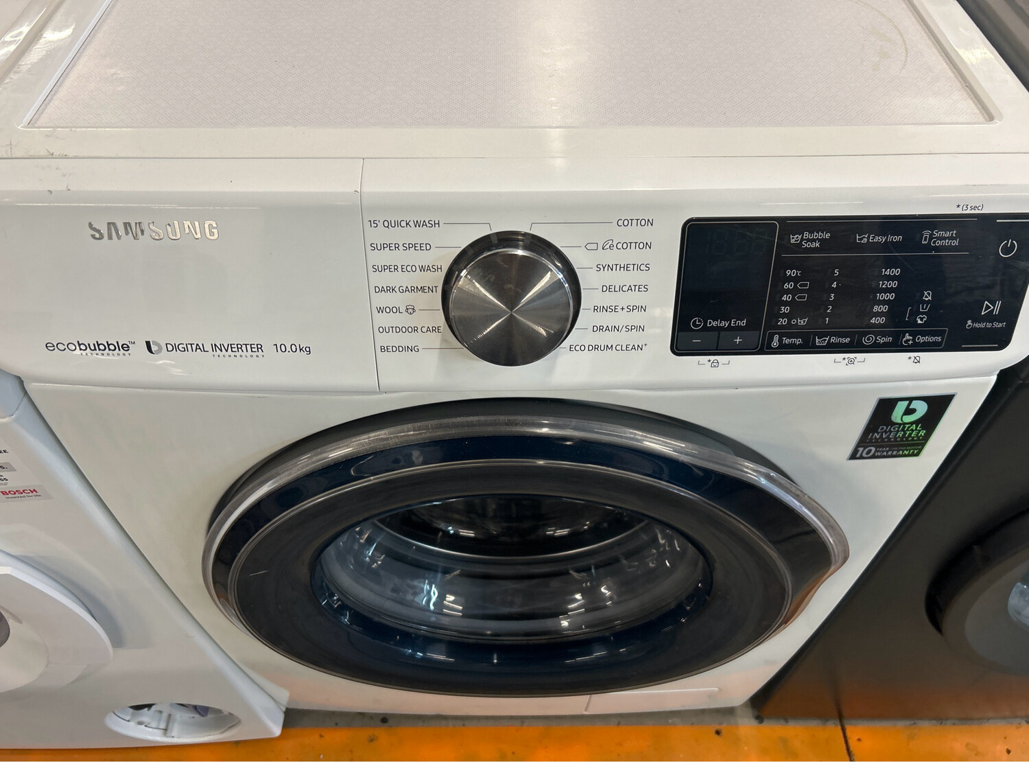 Samsung WW10M86DQOA/EU Ecobubble 10kg Load 1600 Spin Washing Machine White 
