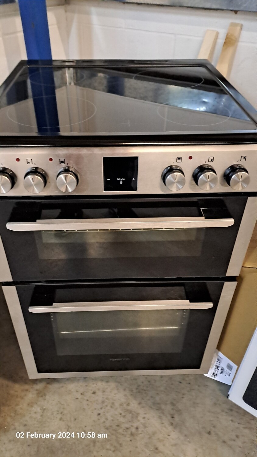 Kenwood KDC66SS 60cm Electric cooker Double Oven Ceramic Hob Stainless Steel Graded, Located in our Whitby Road shop