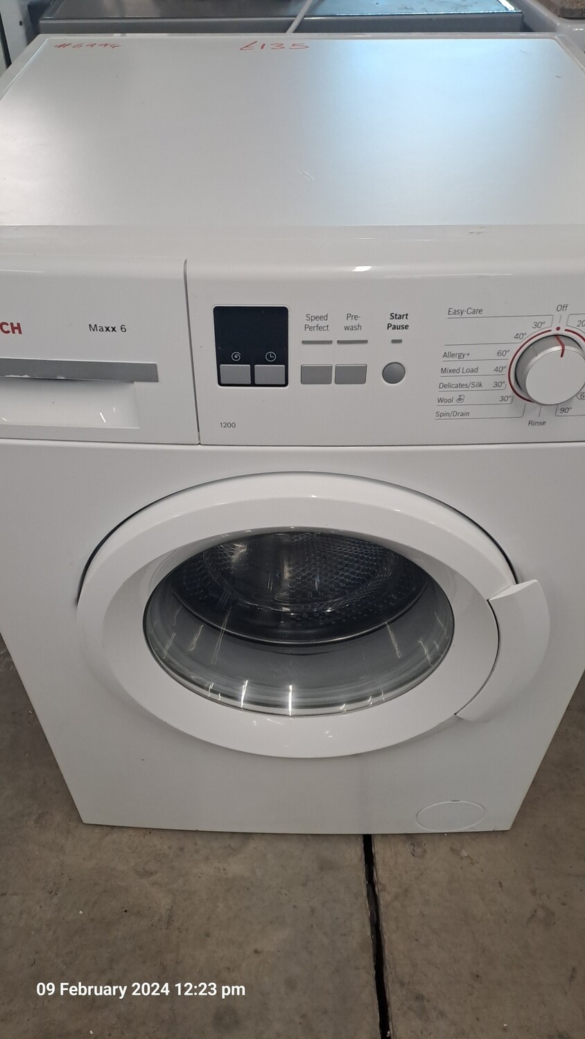 Bosch Maxx 6kg Load 1200 Spin Washing Machine White
