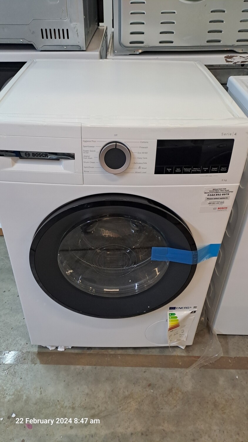 Bosch WGG04409GB 9kg 1400 Washing Machine Brand New